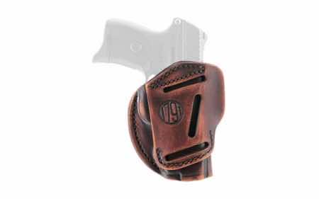 1791 Gunleather 3WH1VTGA 3-Way IWB/OWB Size 01 Vintage Leather Belt Loop Fits 1911 3-4