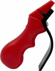 AccuSharp 1001C Sharpener Knife & Scissor Hand Held Diamond-Honed Carbide Sharpener Red