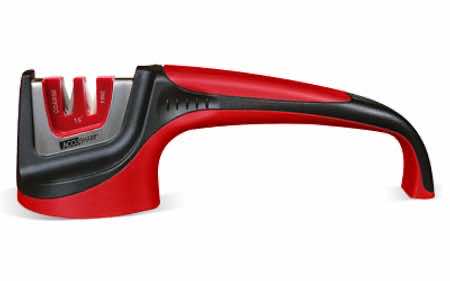 AccuSharp 052C Asian-Style Sharpener Fine Diamond, Ceramic Sharpener Red