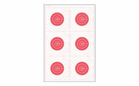 Action Target ACTION TGT BLSEYE MILI RED 100PK