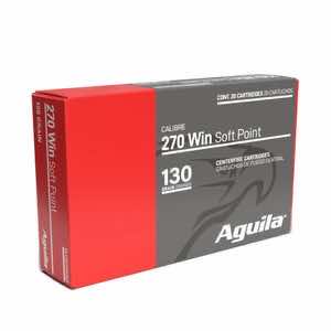 Aguila Aguila Ammunition .270 Win Rifle Ammo - 130 Grain | Soft Point | 200rd Case
