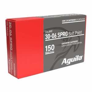 Aguila Aguila Ammunition 30-06 Springfield Rifle Ammo - 150 Grain | Soft Point | 200rd Case