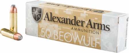 Alexander Arms AB400FPBOX FP 50Beowulf 400gr Flat Point 20 Per Box/10 Case