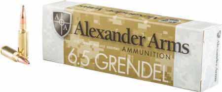 Alexander Arms AG123LSBOX Lapua Scenar 6.5Grendel 123gr Boat Tail Open Tip Match 20 Per Box/10 Case