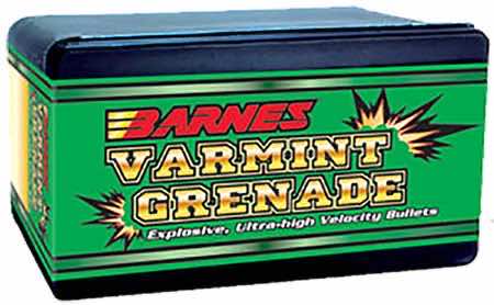Barnes Bullets 30171 Varmint Grenade Ultra High Velocity 22 Cal .224 36 gr Flat Base Hollow Point 100 Per Box