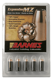 Barnes Bullets 30506 Expander MZ Muzzleloader 45 ExpanderMZ Hollow Point 195gr 15rd/Box