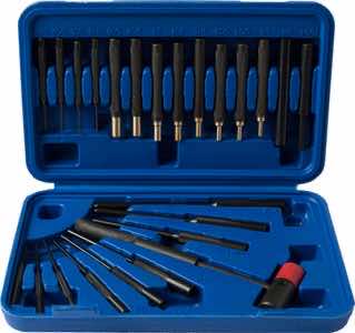 DAC GMPUNCH24 Drive Pin & Roll Punch Set Universal 24 Pieces